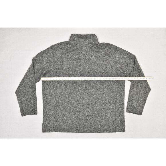 Eddie Bauer Men's Gray 1/4 Zip Fleece Sweater Regular Size 2XL Quarter Zip - Picture 4 of 8